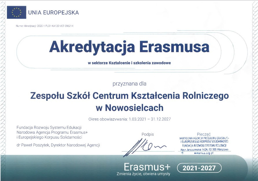 Akredytacja Erasmus+ - zdjęcie