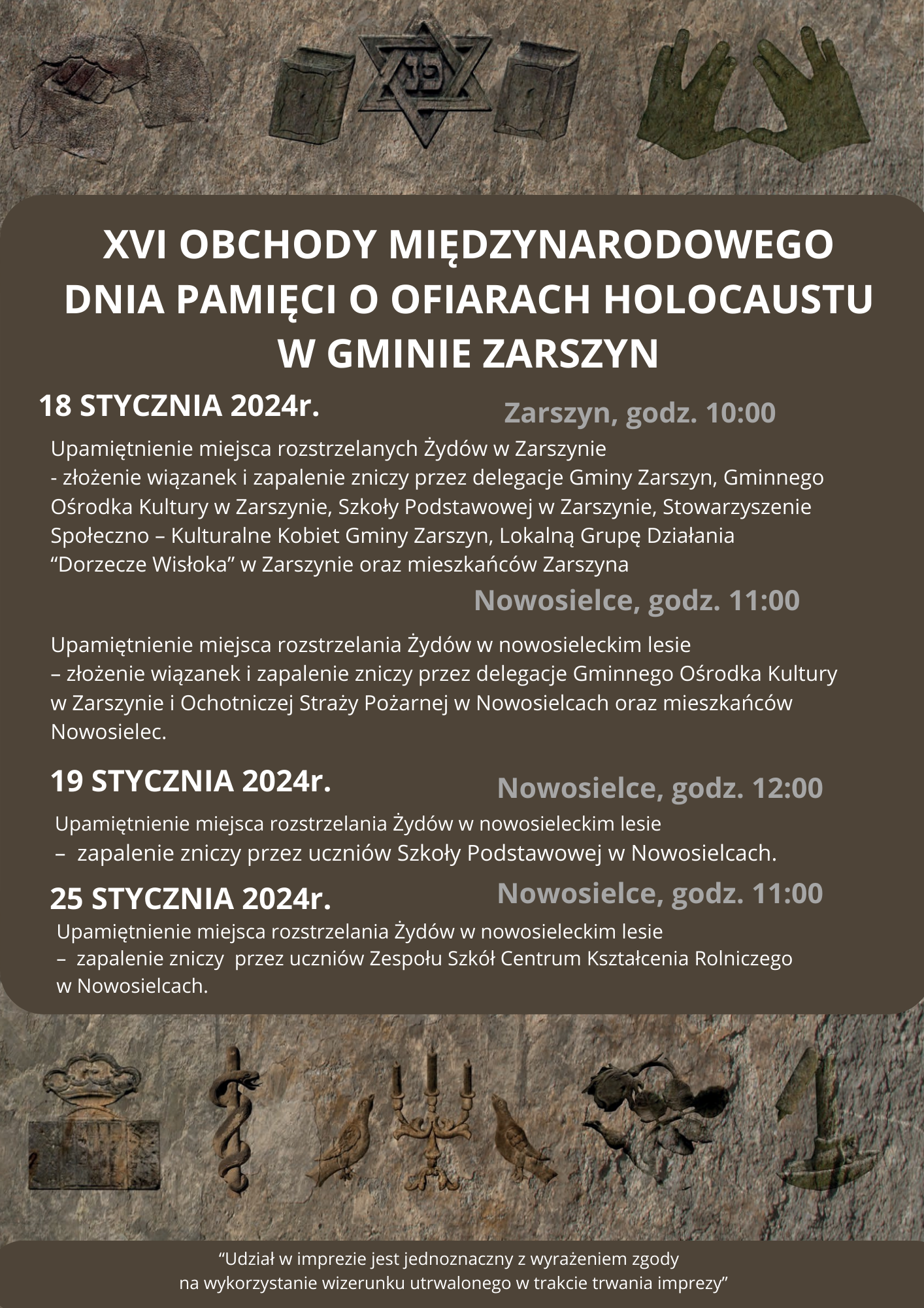 Międzynarodowe Obchody Dnia Pamięci o Ofiarach Holocaustu na Podkarpaciu – Gmina Zarszyn
