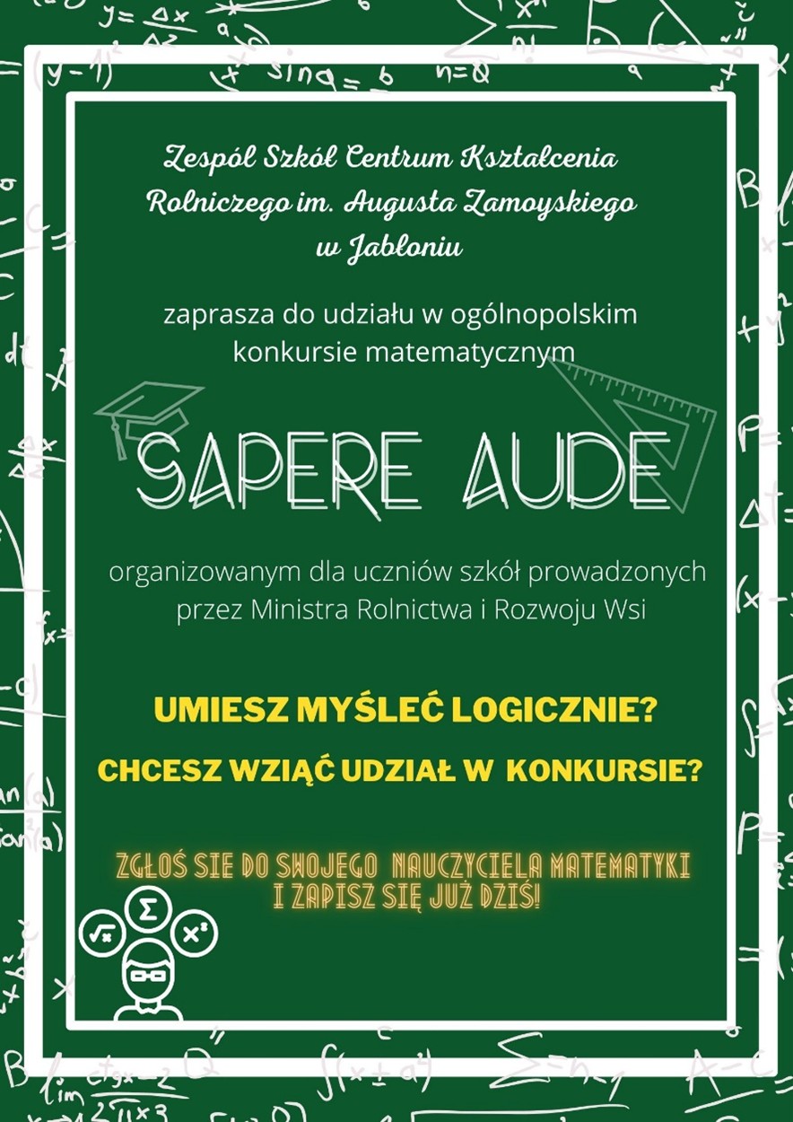 Ogólnopolski Konkurs Matematyczny „Sapere Aude” - zdjęcie
