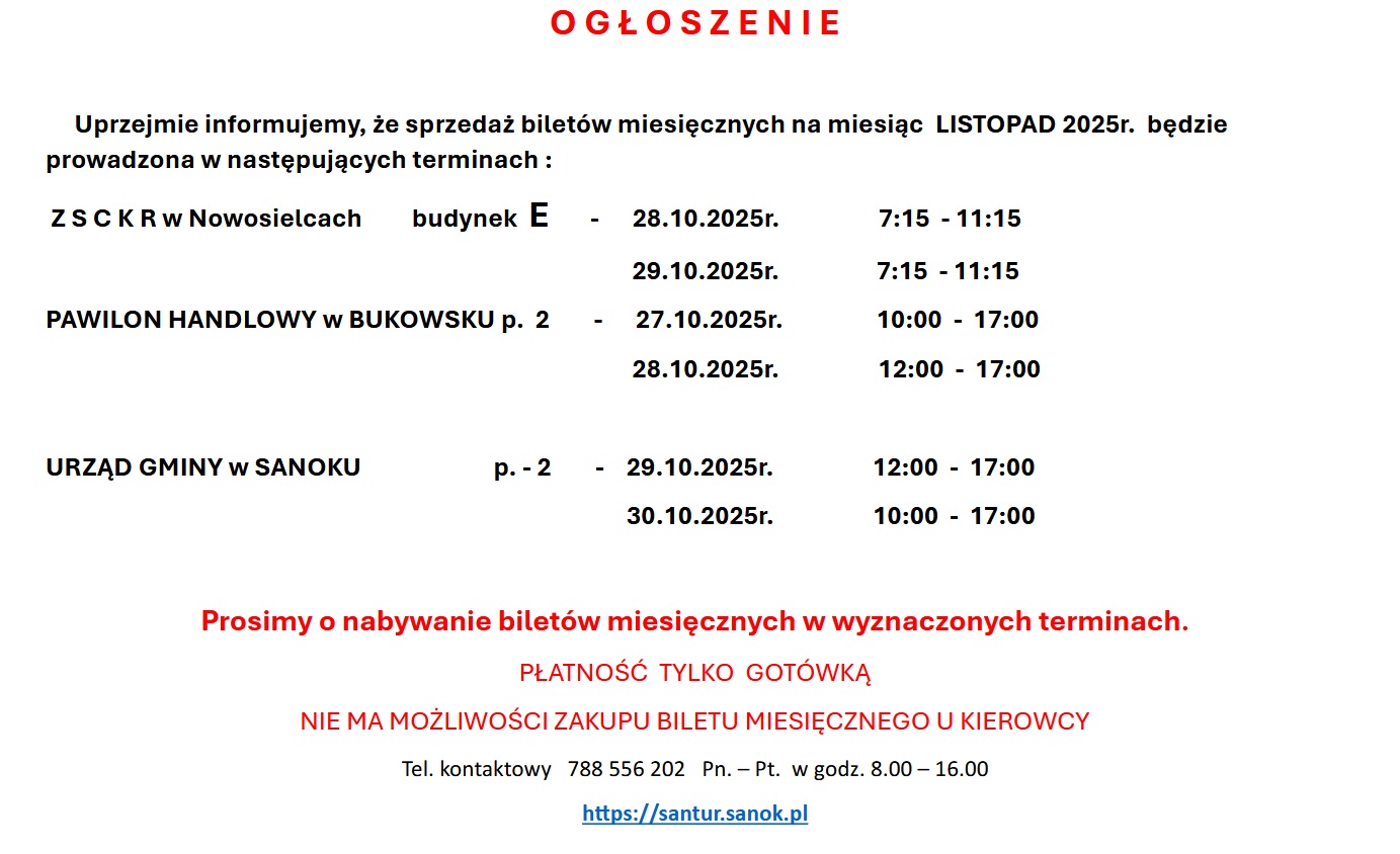 Bilet miesięczny - zdjęcie