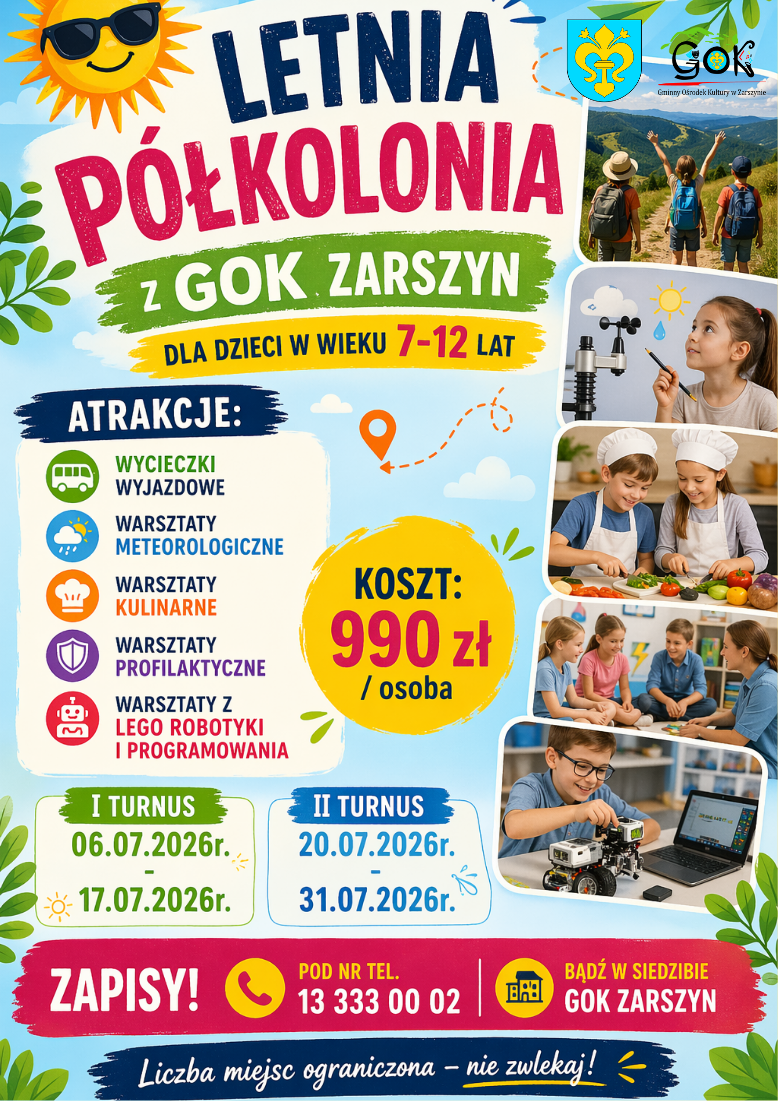 NABÓR NA LETNIĄ PÓŁKOLONIĘ DLA DZIECI - zdjęcie