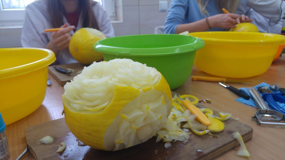 Carving – kurs zawodowy dla I grupy z technikum żywienia i usług gastronomicznych